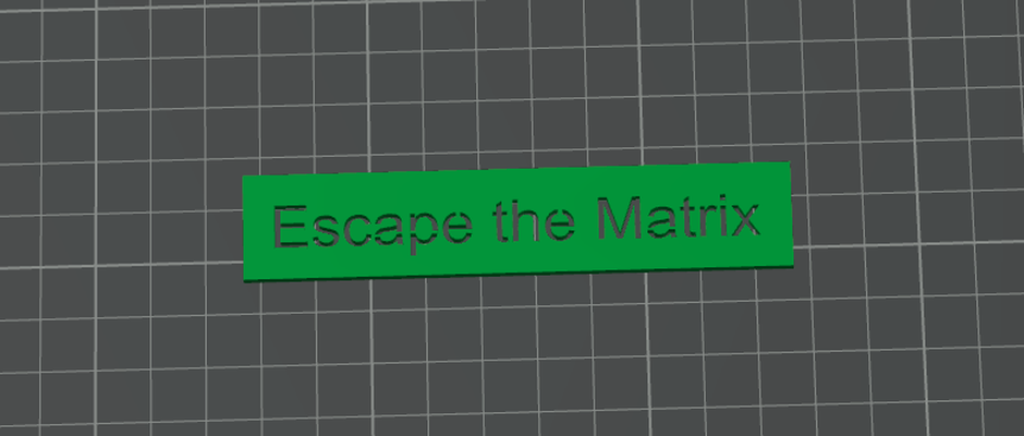 lesezeichen escape matrix by stefanh tools 3d print model - Mito3D