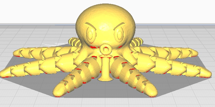 octo ampla olhos by yuro3d brinquedos jogos articulado polvo inquietação olho 3D print model - Mito3D