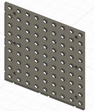 thread board larger mounting holes remixed by couchjocky tools organizers 3d print model - Mito3D