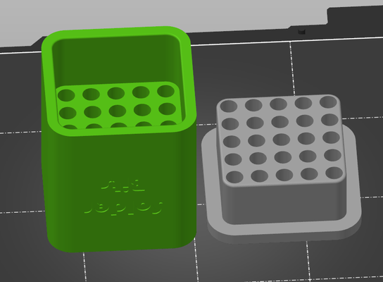 solder bit holder by couchjocky hobby & diy electronics organizer soldering solderingaid thingiverse bitholder 3d print model - Mito3D
