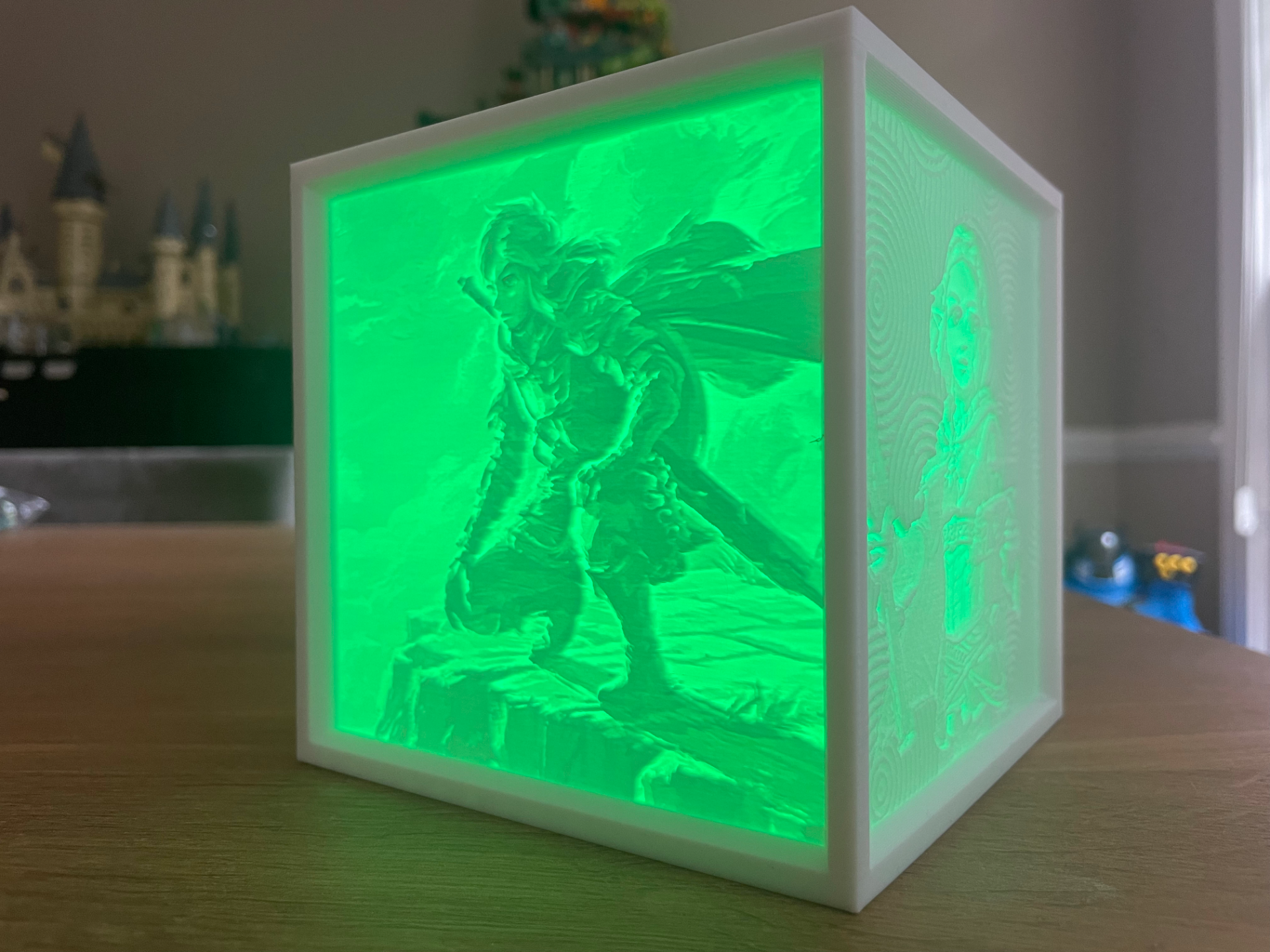 zelda tränen of königreich lithophan licht box versteckt schrein karte by 3d druckt woche kunst modelle nintendo totk verknüpfung gannon gaming spieler video spiele nacht litho geschenk 3D print model - Mito3D