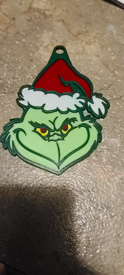 grinch christmas ornament shared by sdillon030976 household festivities 3d print model - Mito3D