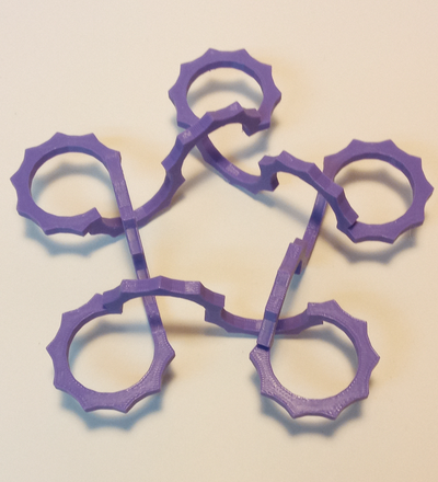 pentacyclic epicycloid 1 by structuralgeometry education mathematics math model stem 3d print model - Mito3D
