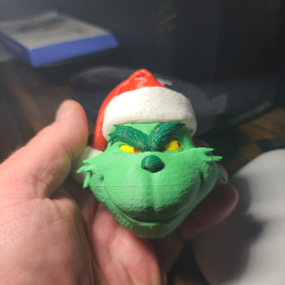 grinch christmas ornament shared by sdillon030976 household house models 3d print model - Mito3D