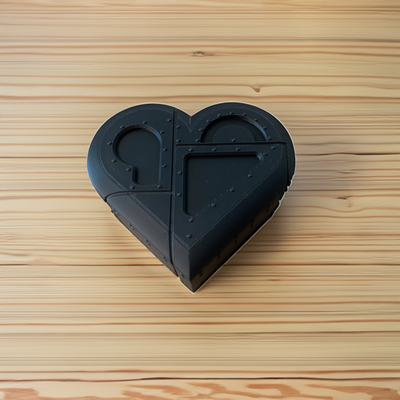 metal heart by mpg71 2023 household decor steampunk metalheart widgets box organization 3d print model - Mito3D