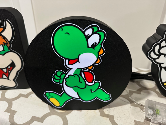 yoshi sign lamp by igmiller art signs & logos led 3d print model - Mito3D