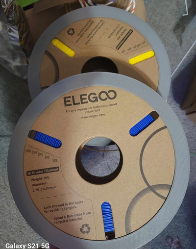 solide elegoo adaptateur papier carton rouleaux by lckaley 3d imprimante accessoires ams bobine spoolring 3d print model - Mito3D