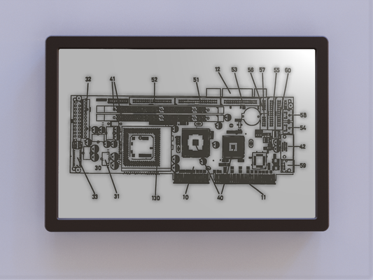 gráficos tarjeta patentar arte by conocido molinos 2d 3d print model - Mito3D