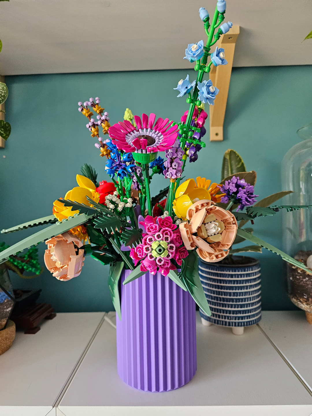 vase by vivalatank hobby diy vasen blumen lego 3D print model - Mito3D