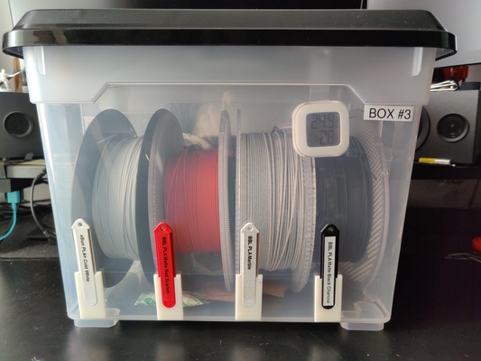 filament clip holder remixed by kitgerrits tools organizers organize storage box 3d print model - Mito3D