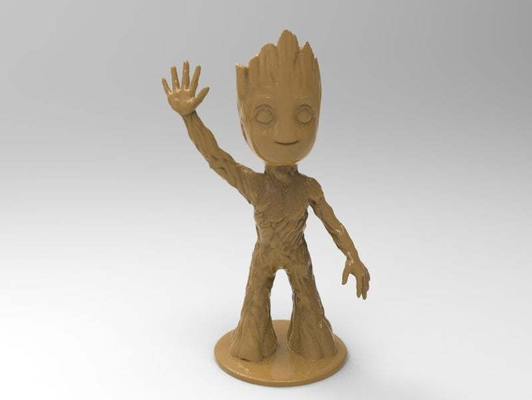 baby groot by rookiepharoah toys & games characters 3d print model - Mito3D