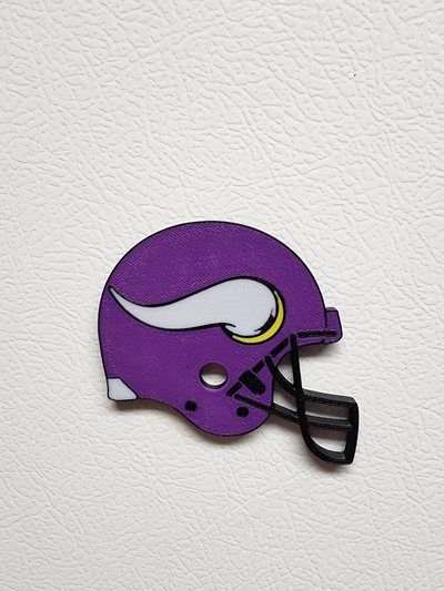 mn vikings casque aimant by machine slurpee accessoires cosplays masques casques minnesota logo skol football nfl 3d print model - Mito3D
