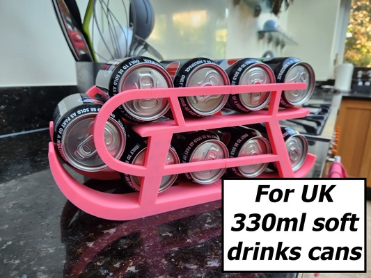 doux boissons pouvez distributeur uk canettes by hautain ménage maison modèles 3d print model - Mito3D