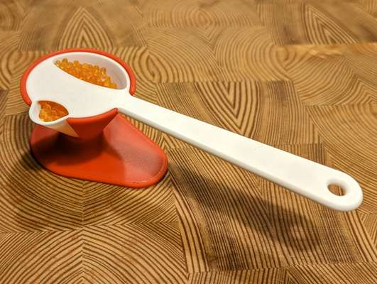 in piedi veloce preciso cucchiaio by secchio latta utensili essiccante 3d print model - Mito3D