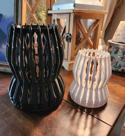 bone vase by digitallyforgeddesigns household decor stand light 3d print model - Mito3D