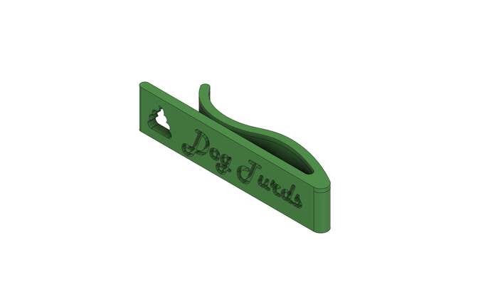 hund pop tasche clip by andy pandy designs haushalt haustiere halter unterstützung poo 3d print model - Mito3D