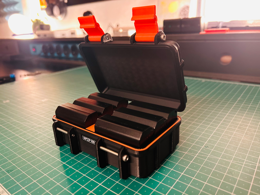 robusto scatola sony np fz100 batterie remixato by niko caignie utensili organizzatori npfz100 conservazione astuccio guaina batteria 3d print model - Mito3D