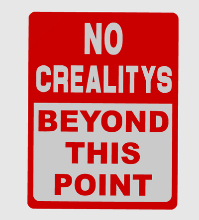 no crealitys beyond point by rockman art 2d bambu creality 3d print model - Mito3D