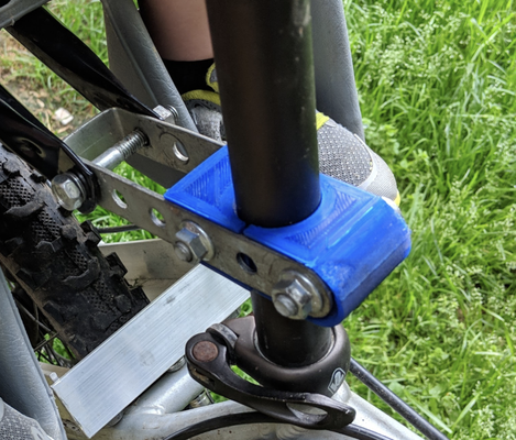 fahrrad baby sitz post adapter by benjamin hobby diy sport draußen kinder mountainbike mountainbiking kindersitz 3d print model - Mito3D