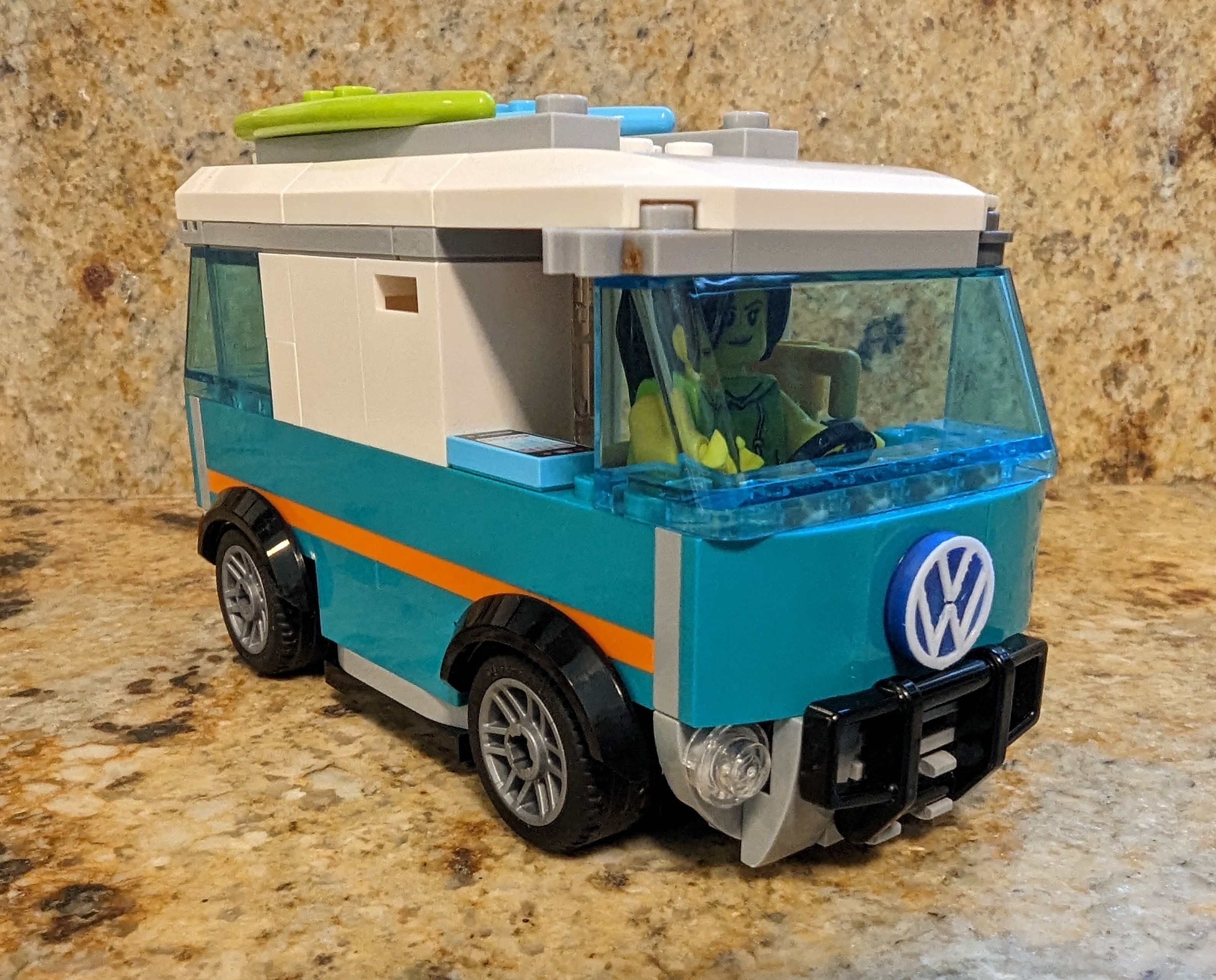 vw lego emblema by benjamin pasatiempo bricolaje diy vehiculos logo volkswagen insignia 3D print model - Mito3D