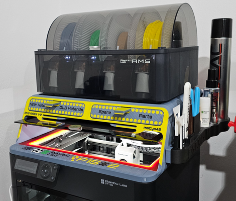 porta ferramentas ams riser v2 by macyo42 3d impressora acessórios 3dlac ferramenta suporte arranhador 3d print model - Mito3D