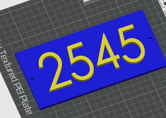 or number plate by singhpp household decor tag nameplate 3d print model - Mito3D