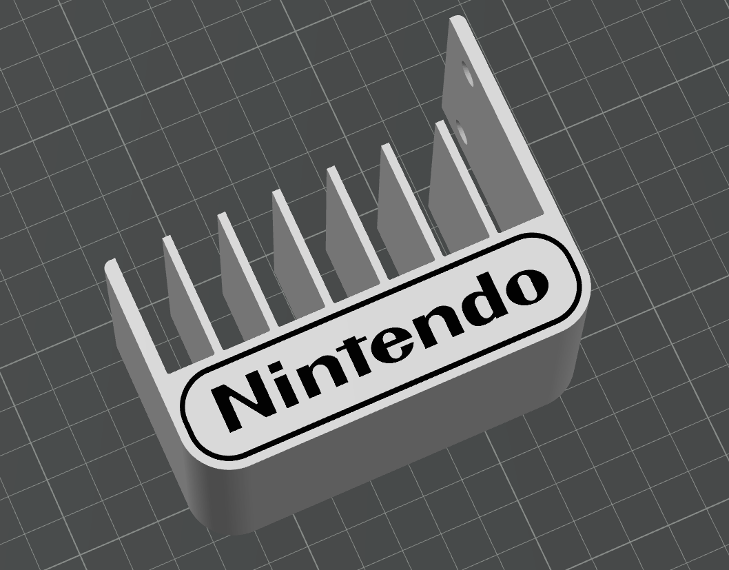 nintendo gameholder cartridge v2 by ledlfurtner toys & games entertainment system game wall mount 3D print model - Mito3D