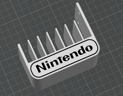 nintendo gameholder cartridge v2 by ledlfurtner toys & games entertainment system game wall mount 3d print model - Mito3D