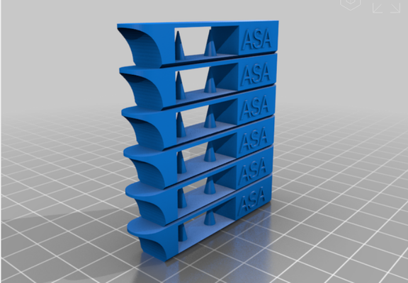 asa tem tower - 240 265 remixed by thecableguy96 3d printer test models temp temptower 3d print model - Mito3D