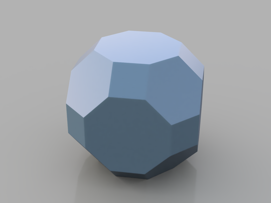 poly kugeln gekürzt kuboktaeder neu gemischt by adam kunst modelle lowpoly geometrie mathematik kugel polyeder truncatedcuboctahedron 3d print model - Mito3D