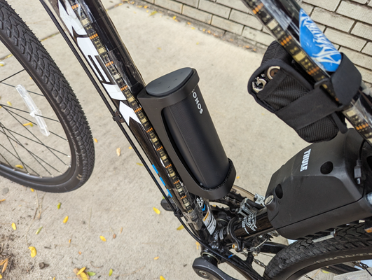 sonos roam bicycle mount by calvinprye hobby & diy music bottle cage 3d print model - Mito3D