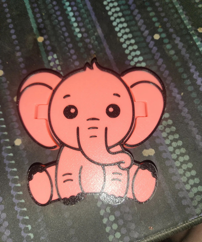 baby elephant by slowpoke's workshop toys & games characters articulated animals thingiverse cute 3d print model - Mito3D