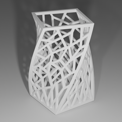 halter unterstützung 4 rechteckig twist by gefallener engel haushalt dekor wohnkultur haus dekoration kerze 3d print model - Mito3D