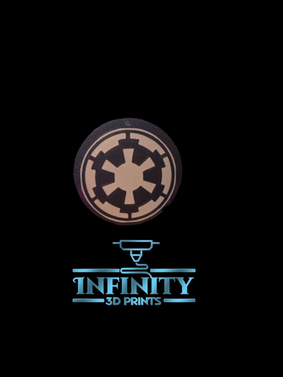 antiguo república llavero by infinito 3d huellas dactilares arte moneda insignias guerra galaxias logos llaveros 3d print model - Mito3D