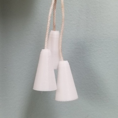 simple cone shaped tassel blinds by tyler3d household house models pull thingiverse string verticalblinds windowblinds puller pullstring miniblinds rollerblinds 3d print model - Mito3D