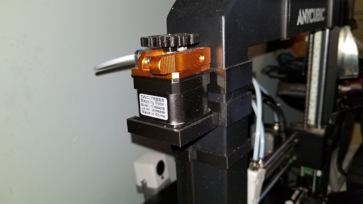 anycubic i3 mega dual extrusion + mk8 extruder mount by tyler3d 3d printer accessories cr10 crealitycr10 thingiverse anycubici3mega mk8extruder dualextruder extrudermount left bowdenextruder bowdenextrudermount leftside leftsidemounting 3d print model - Mito3D