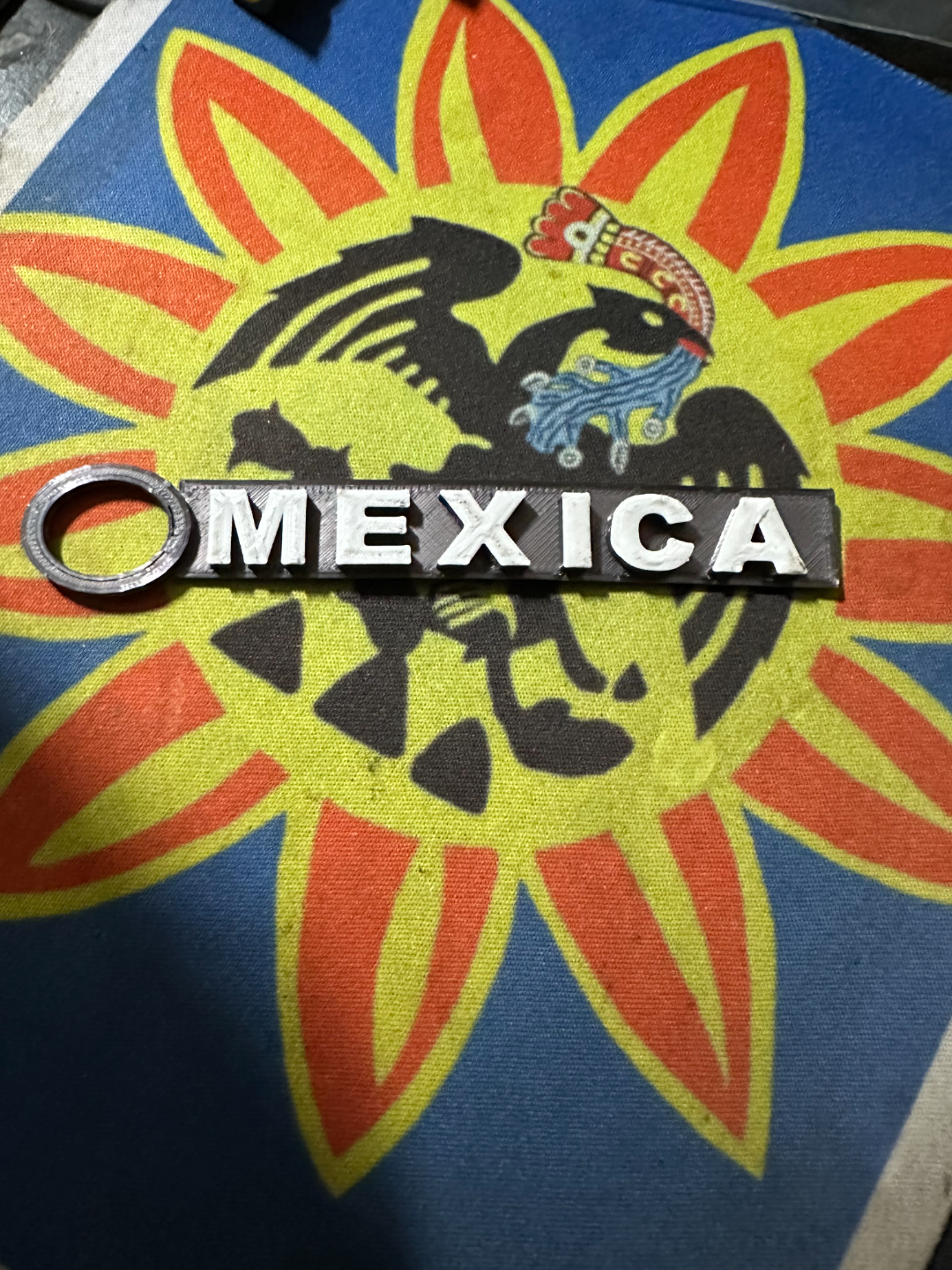 mexica portachiavi by malinalcoatl arte segni loghi keytag 3D print model - Mito3D