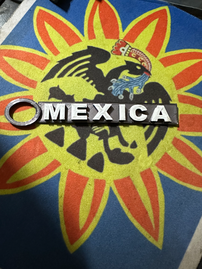 mexique porte clés by malinalcoatl art panneaux logos keytag 3d print model - Mito3D