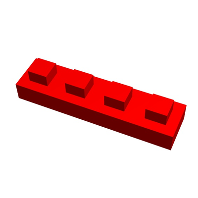 tige brique 4 4x4 1 by géométrie structurelle jouets jeux construction jouet math bâtiment blocs éducation 3d print model - Mito3D
