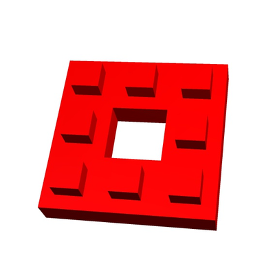 haste tijolo t4 4x8 1 by geometria estrutural educação matemática brinquedo construção quadra 3d print model - Mito3D