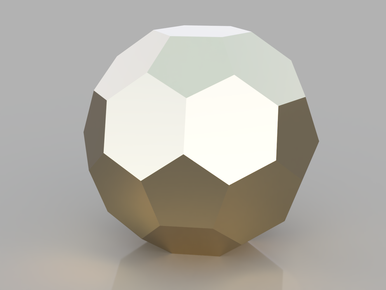 poli küreler kesilmiş icosahedron yeniden karıştırılmış by adam l sanat modeller düşük geometri matematik küre çokyüzlü kesik ikosahedron 3D print model - Mito3D