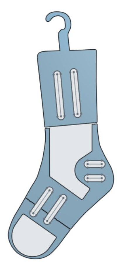 meia bloqueadores partes by qrvhndj6f6 moda calçados 3d print model - Mito3D