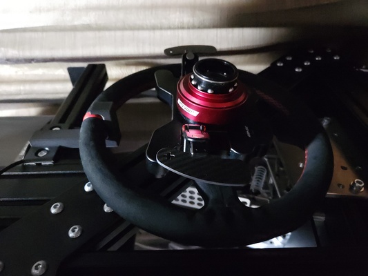 8040 steering wheel holder by lesterneo hobby & diy sim rig racing 3d print model - Mito3D