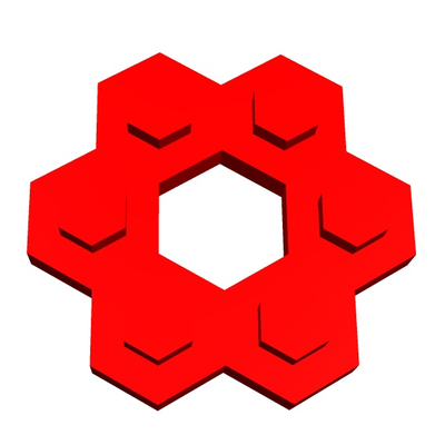 haste tijolo t6 6x6 1 by geometria estrutural educação matemática tronco matemáticaeducação brinquedo matemático 3d print model - Mito3D