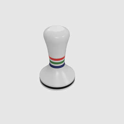 coffee tamper 54mm color ring by diy of household house models espresso 3d print model - Mito3D
