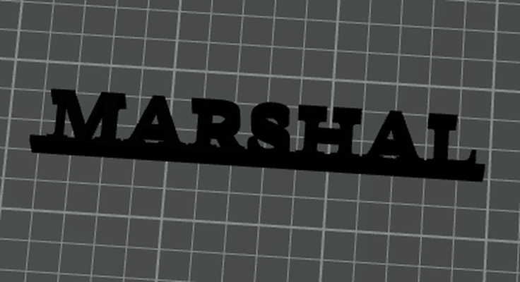 marshal - plate by marshalmeacham household office 3d print model - Mito3D