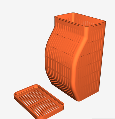 bambolotto ams asciugatrice pod trattino aggiustare condivisa by therewgarou 3d stampante accessori silice essiccante p1p p1s x1 carbonio 3d print model - Mito3D