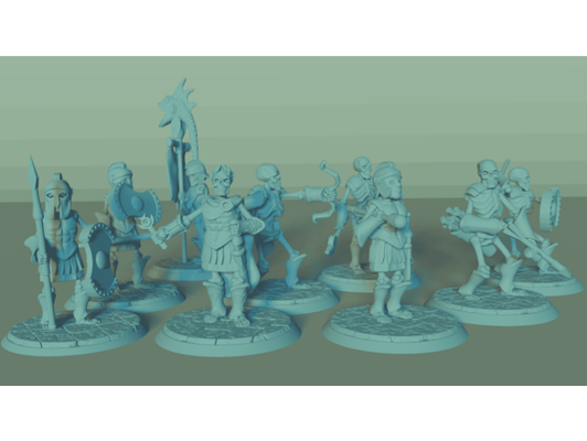 skeletons by scottieg9 miniatures creatures 3d print model - Mito3D