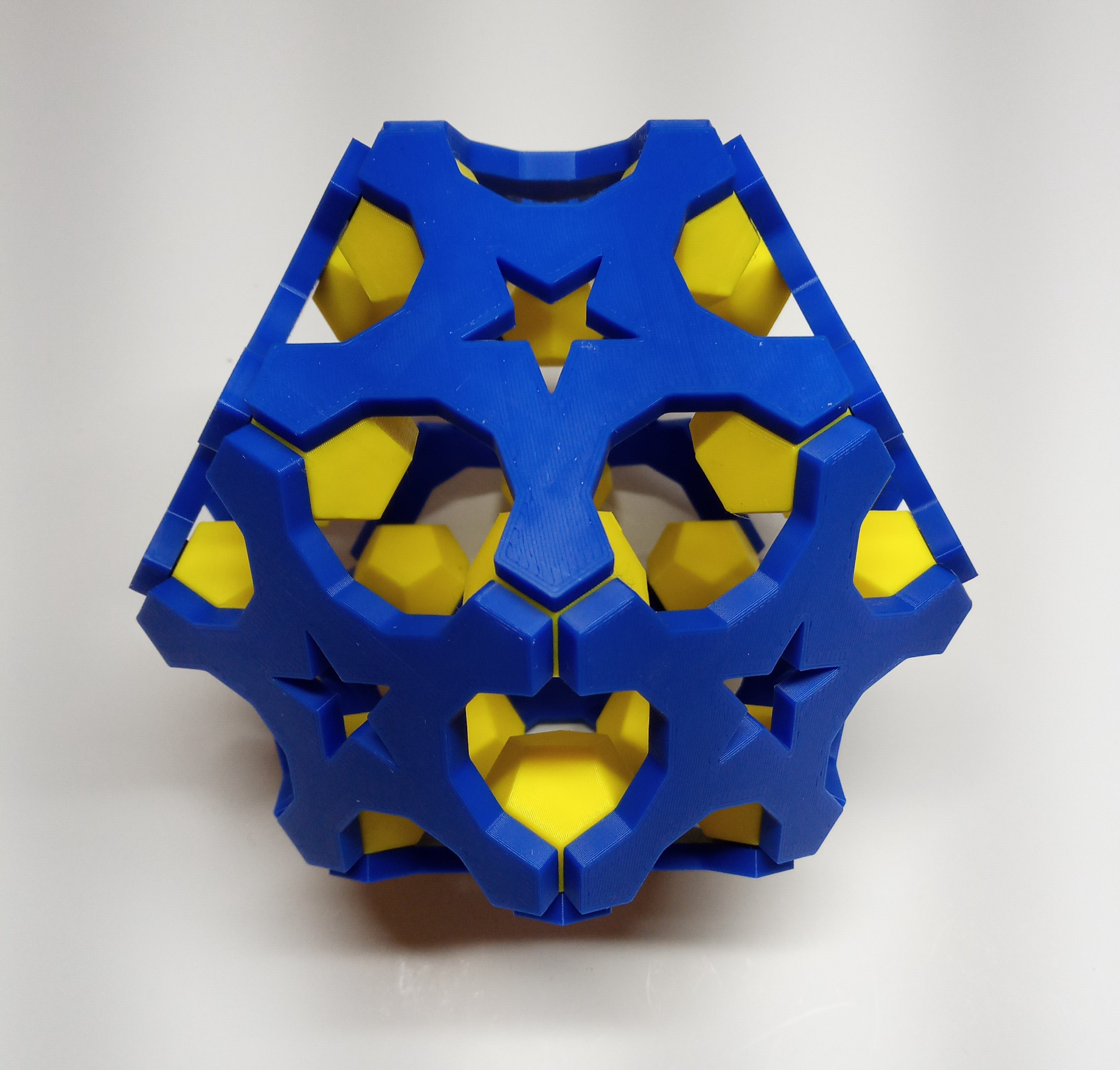 stem brick sculpture dodecahedron by structuralgeometry art sculptures math polyhedron 3D print model - Mito3D