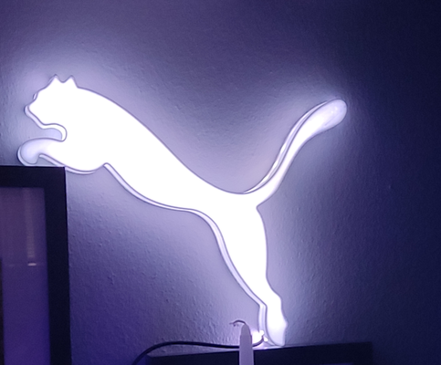 puma conduziu lampe by bi o1 casa decoração licht 3d print model - Mito3D